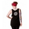 Top Banned Clothing Pentagram Noir Vest Shirt Noir