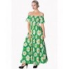 Robe Banned Clothing Crazy Daisy Smock Green