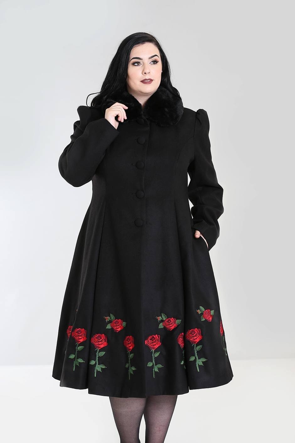 manteau rouge grande taille