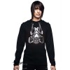 Sweat Shirt Queen Of Darkness Gothique Black Shirt With Gas Mask Print