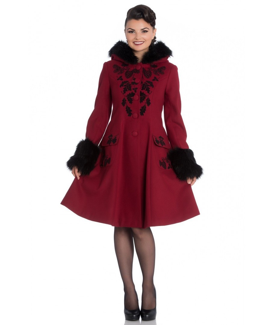 manteau rouge grande taille