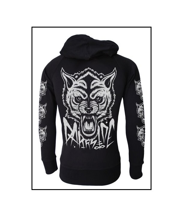 Sweat Shirt Veste Darkside Clothing Wolf Hoodie